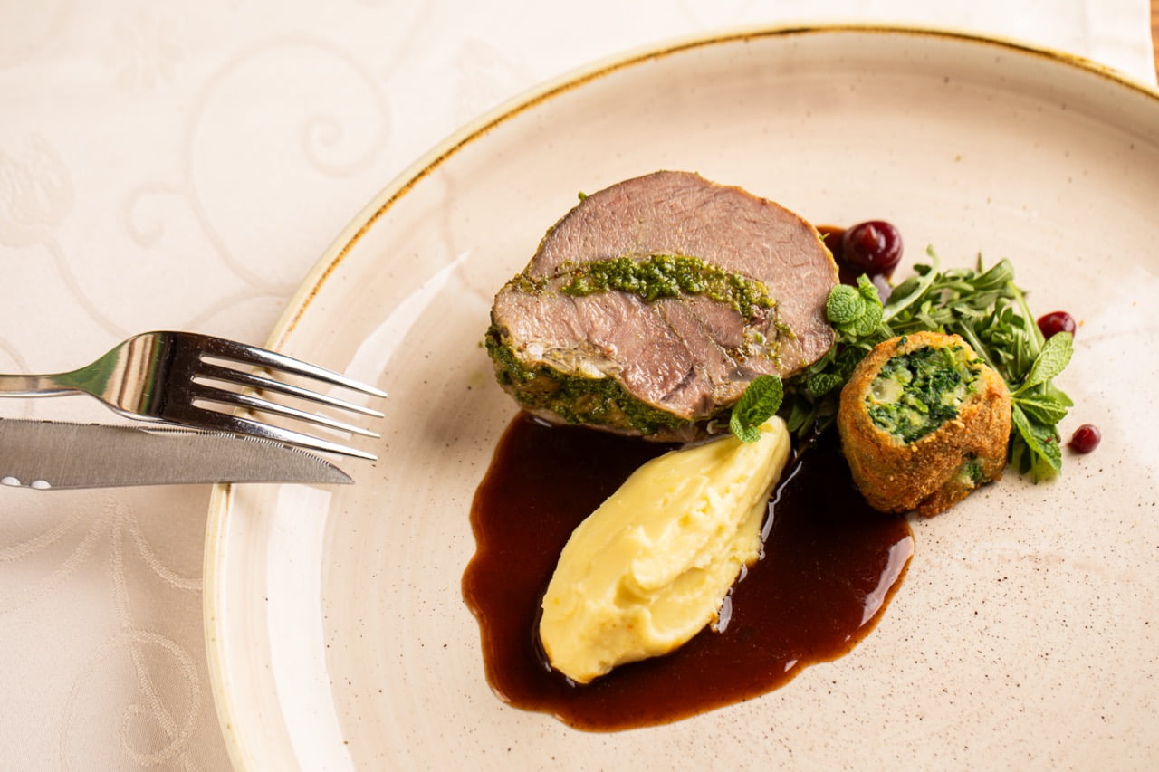 Menu restaurace Bílá kráva