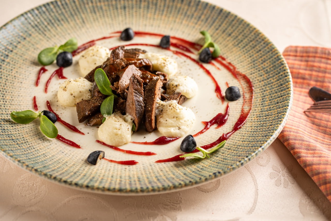 Menu restaurace Bílá kráva