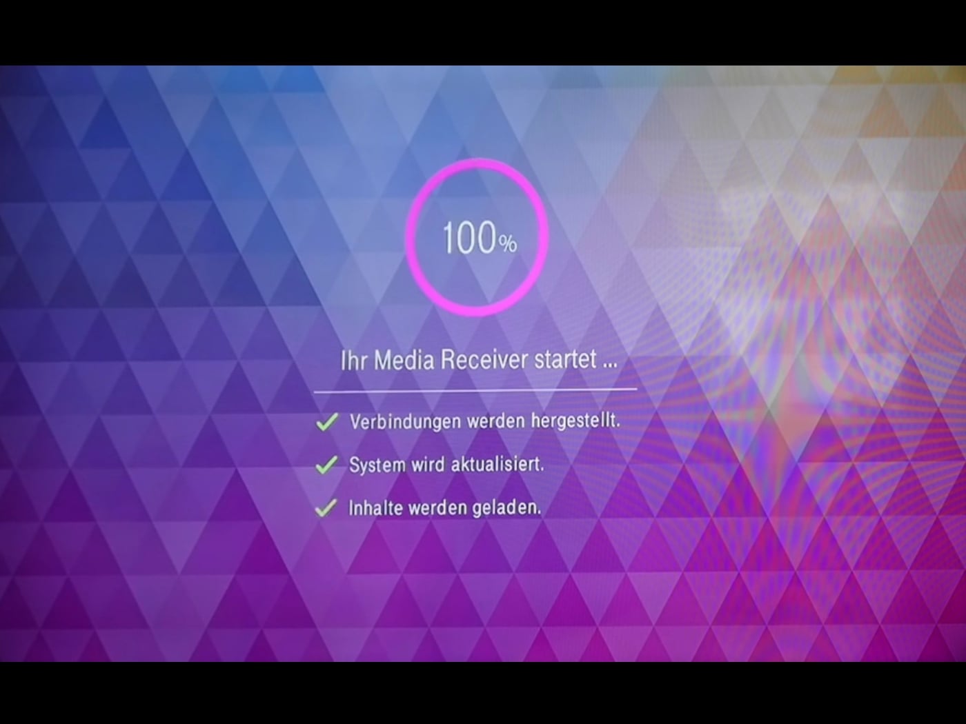 EntertainTV - první start přístroje