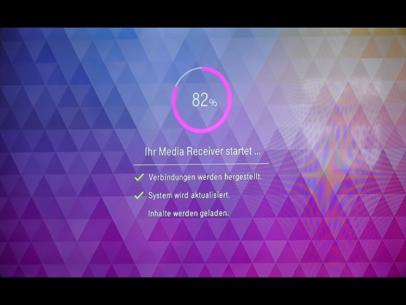 EntertainTV - první start přístroje