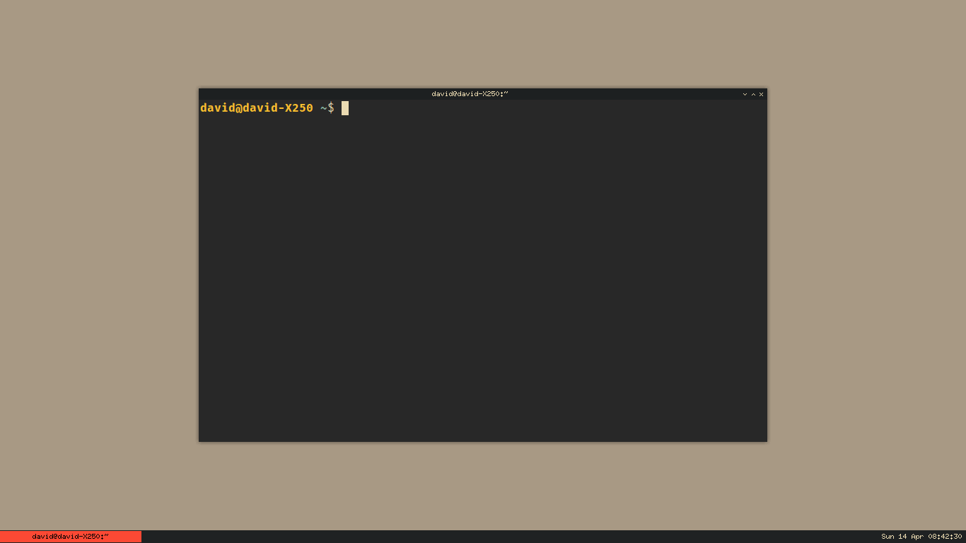 window manager: Openbox, compositor: Compton, terminal emulator: Urxvt, terminal font: Fira Mono, color scheme: Gruvbox (customized), distro: Arch Linux
