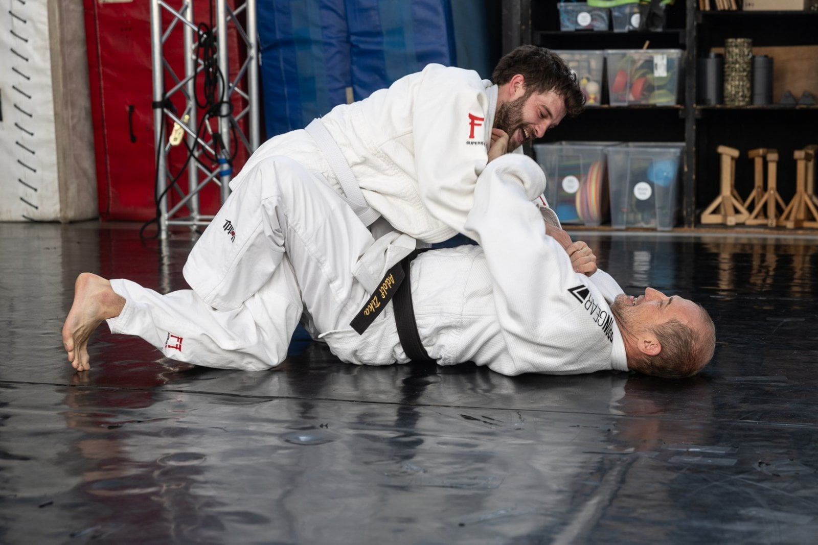 Sportovní příprava Cirku La Putyl na představení St.art