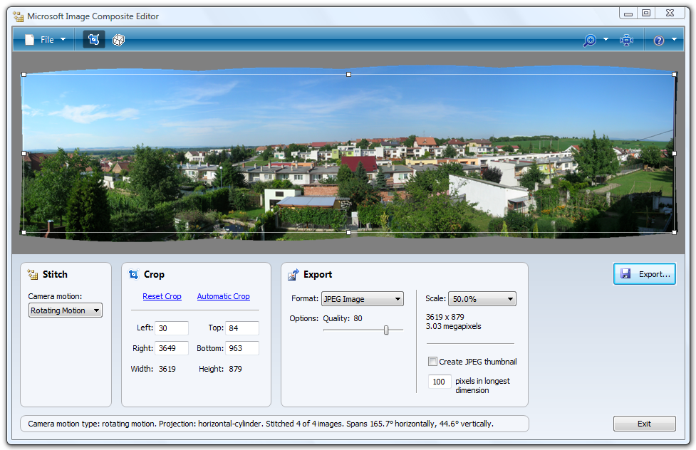 <p>Microsoft Image Composite Editor - vytvořte si panoramatický snímek</p>