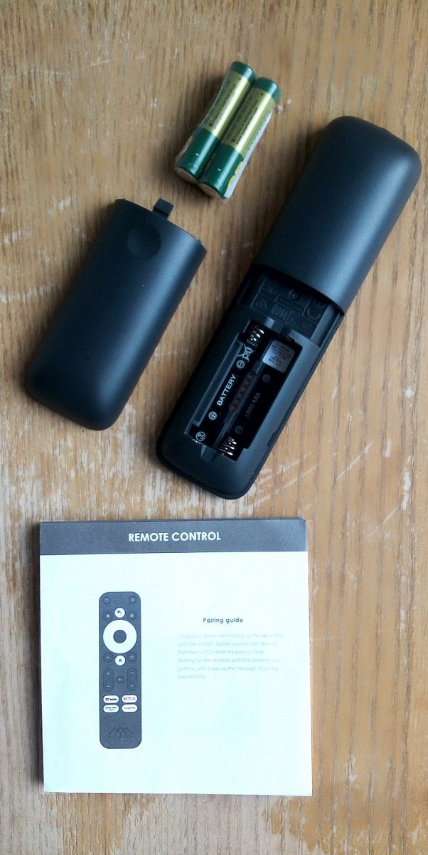 Referenční dálkový ovladač u přístroje Homatics Box R