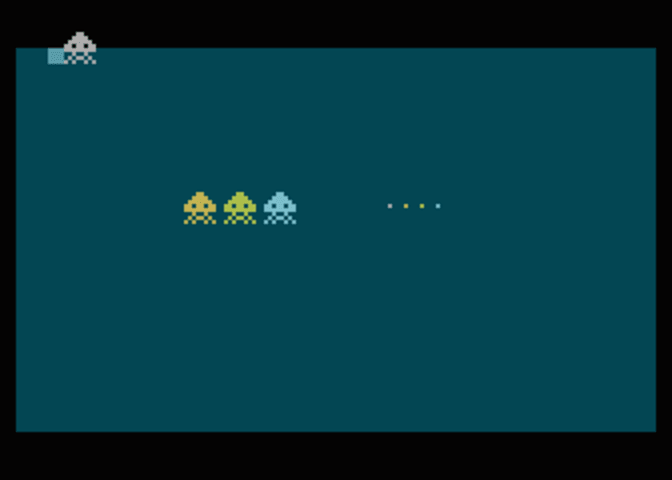 Kolize hráče s herním polem - stav před kolizí.