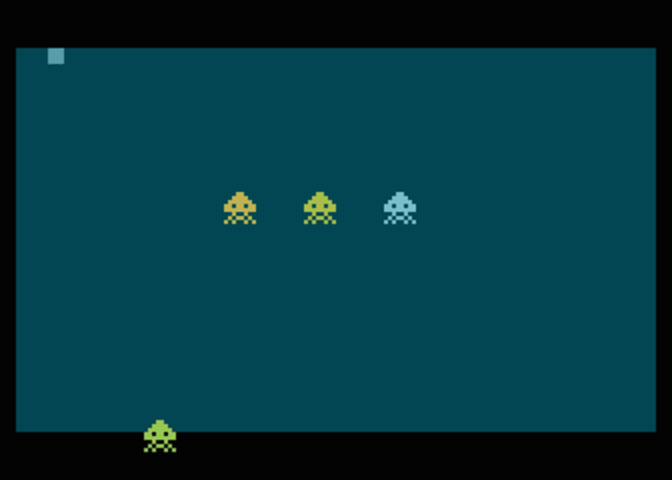 Pohyb prvního hráče směrem nahoru, začátek animace.