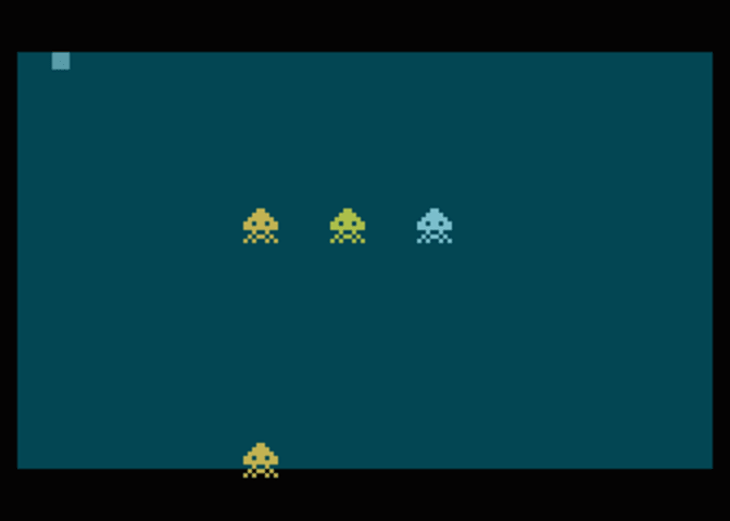 Pohyb prvního hráče nahoru po podtečení počitadla.