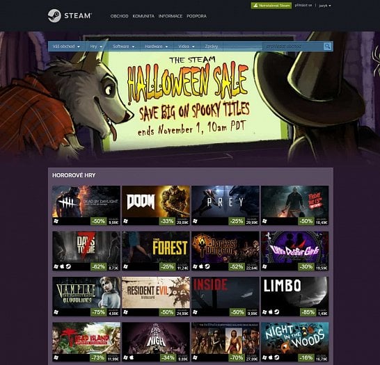 Halloween 2017 na Steamu