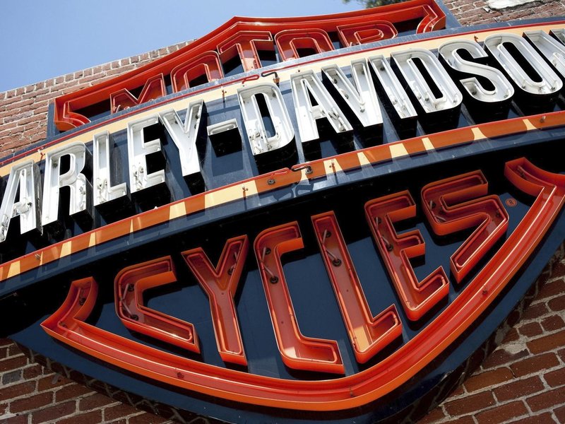 Logo legendárního výrobce motocyklů společnosti Harley Davidson 