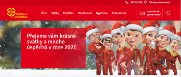 Vánoční přání ČSOB v roce 2019.