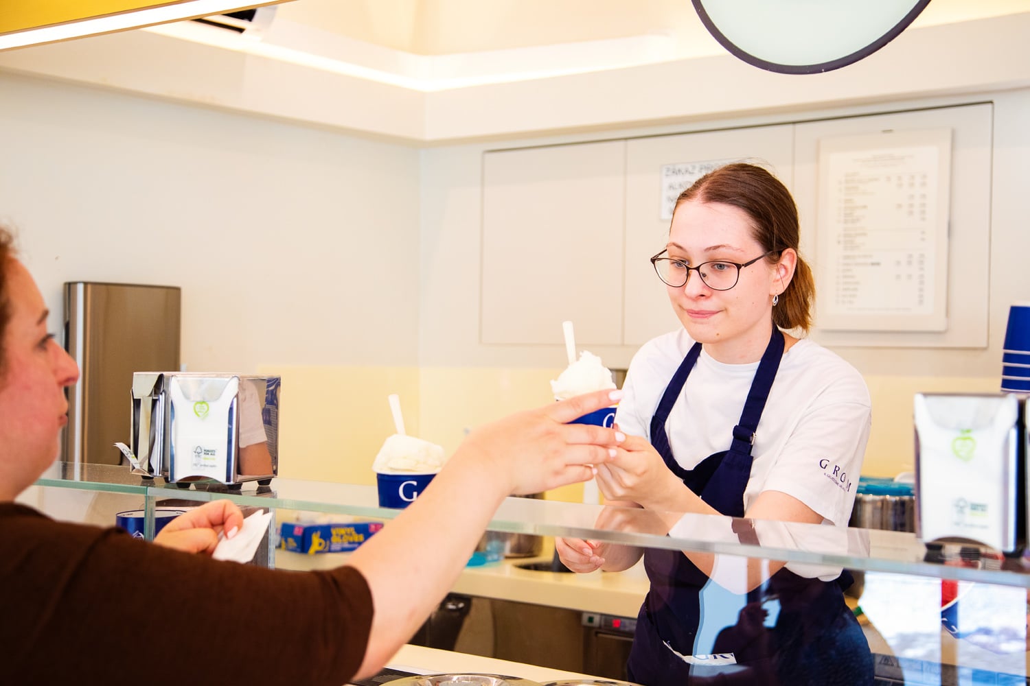 Nabídka zmrzliny začátkem července