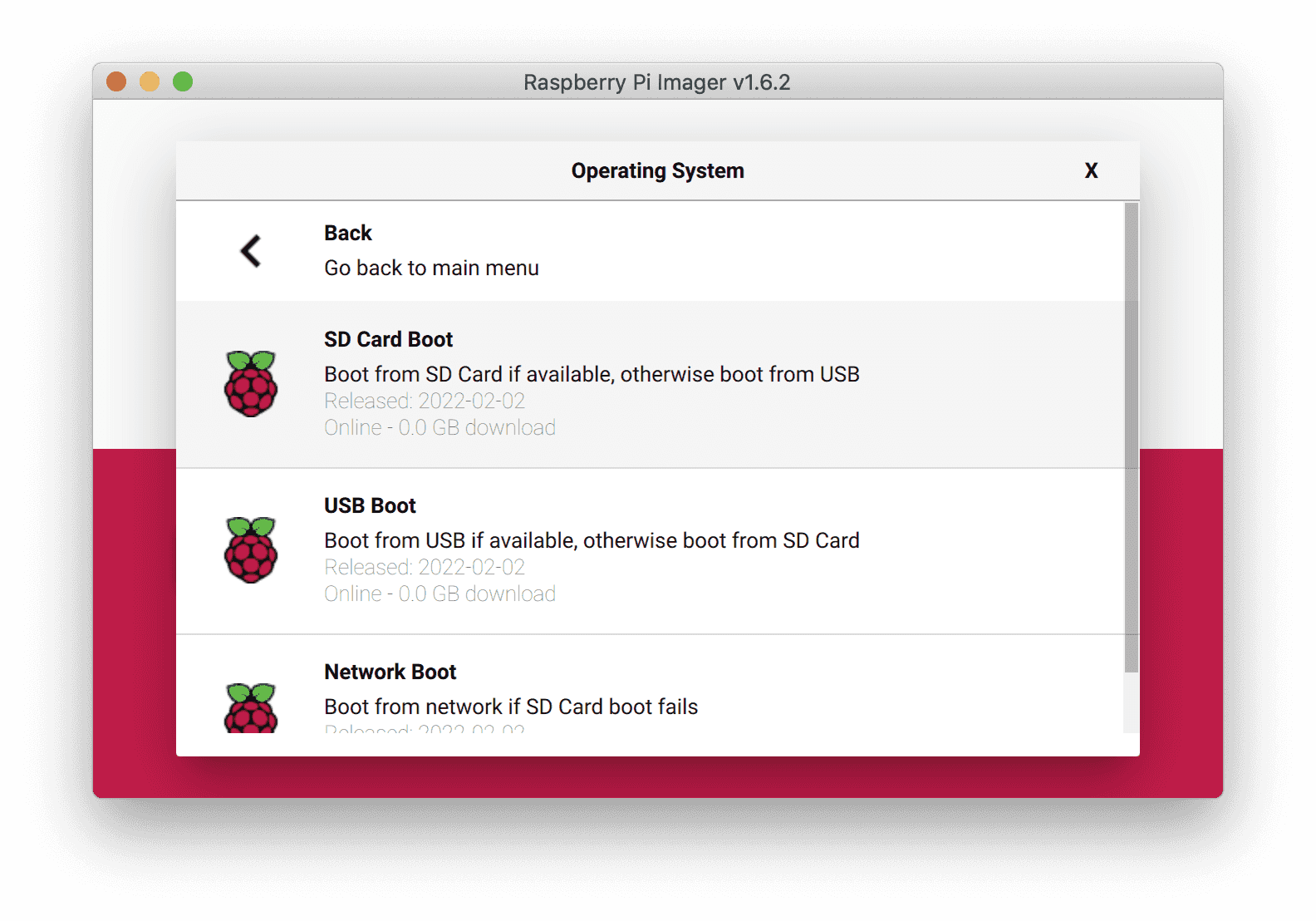 Raspberry Pi Imager beta