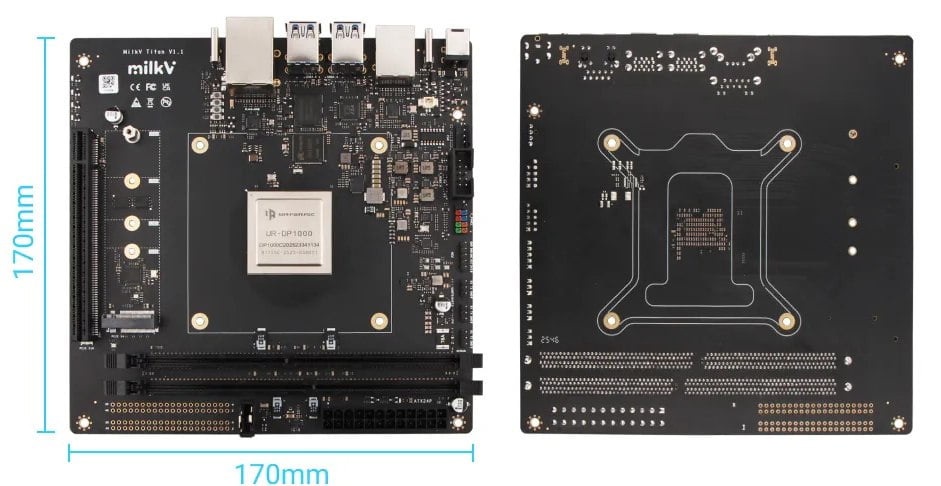 RISC-V deska Milk-V Titan