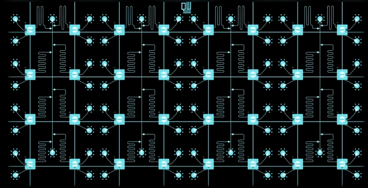 Ukázka VIO supravodivé platformy od QuantWare