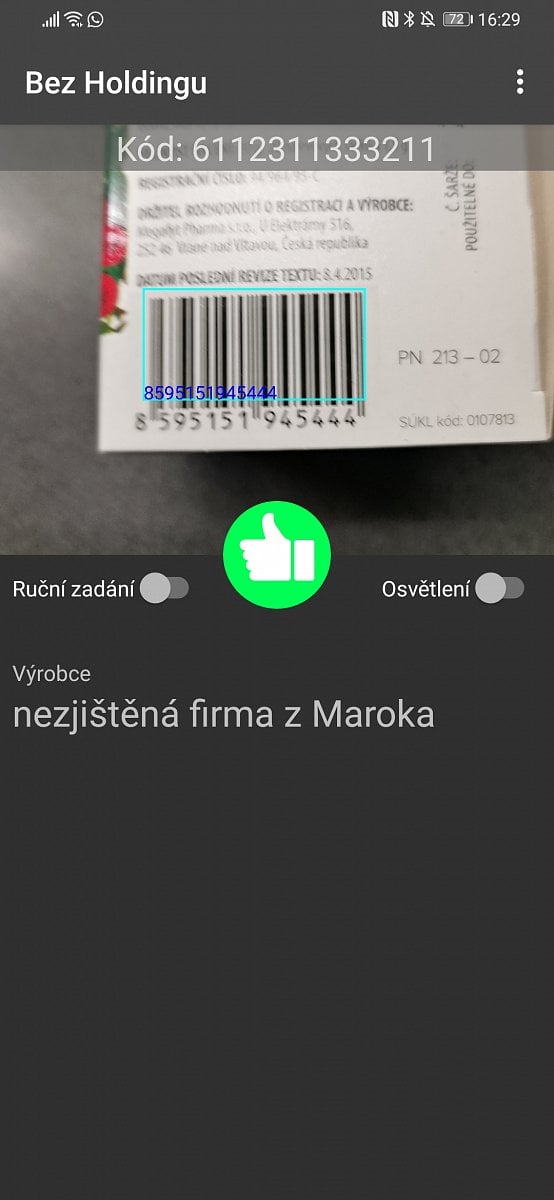 Bez Holdingu: Aplikace odhalující výrobky od Agrofertu