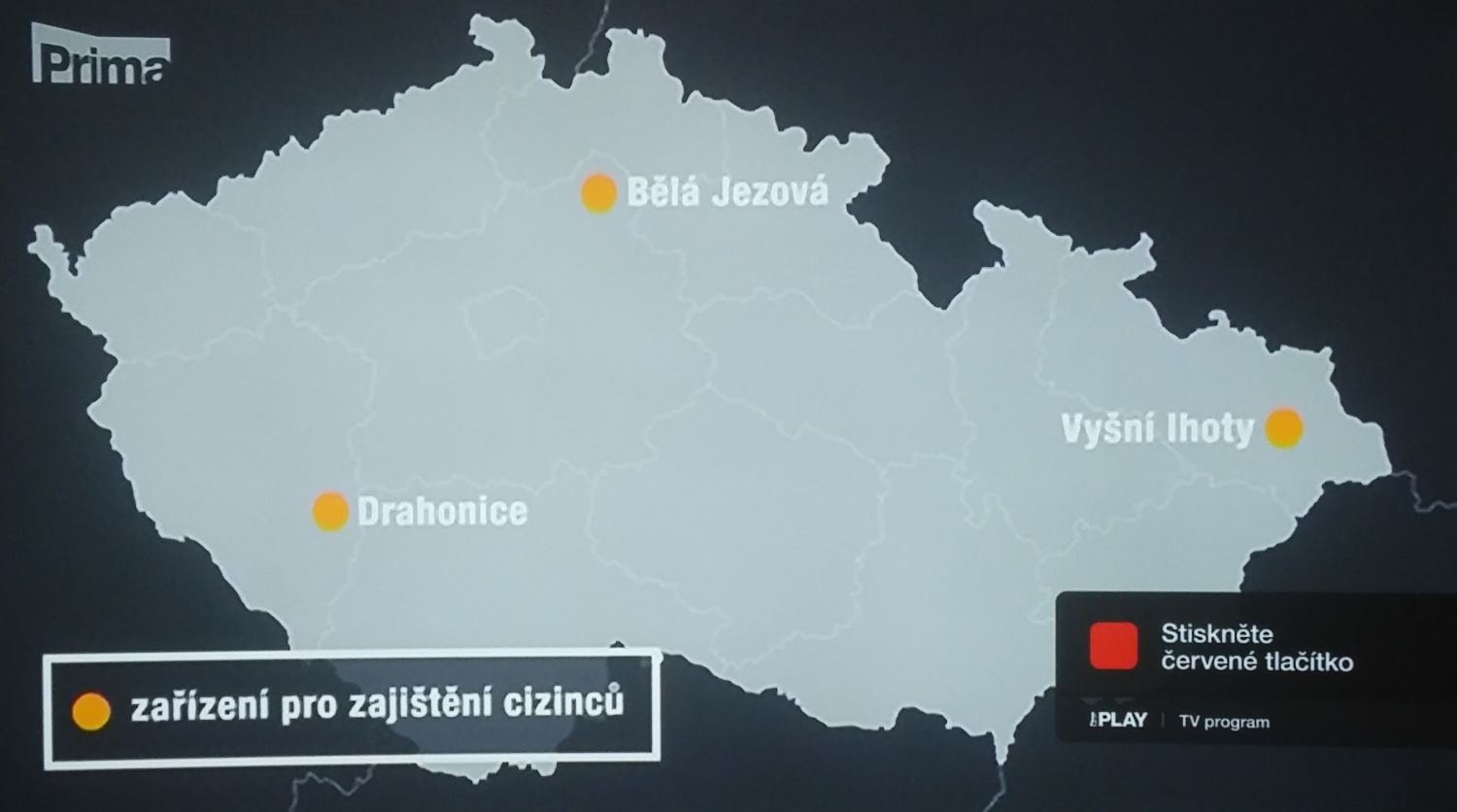 Červené tlačítko na stanicích FTV Prima.