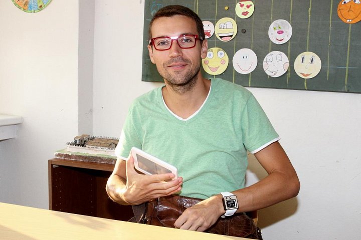 Herec Základky Lukáš Hejlík propagoval seriál na základce