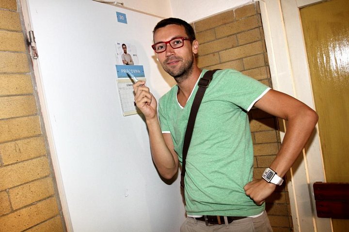 Herec Základky Lukáš Hejlík propagoval seriál na základce