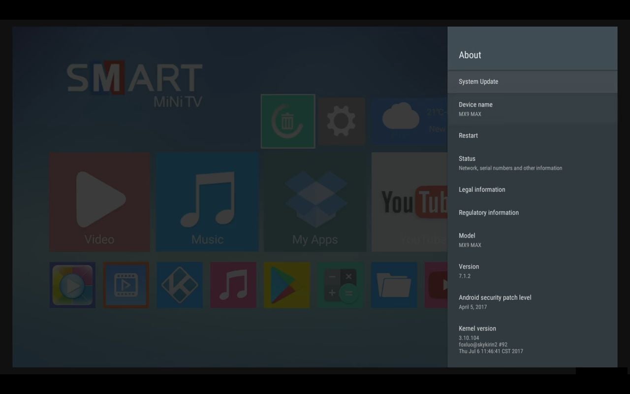 Android 7.1.2 mX9 max
