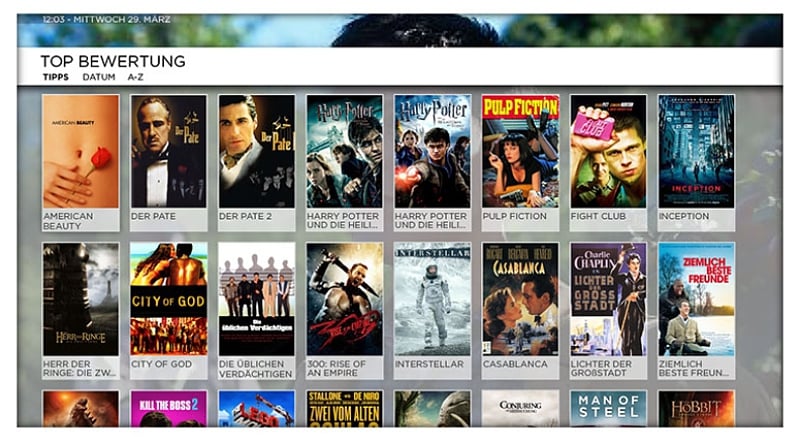 Giga TV - Vodafone videotéka a práce s ní