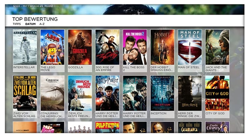 Giga TV - Vodafone videotéka a práce s ní