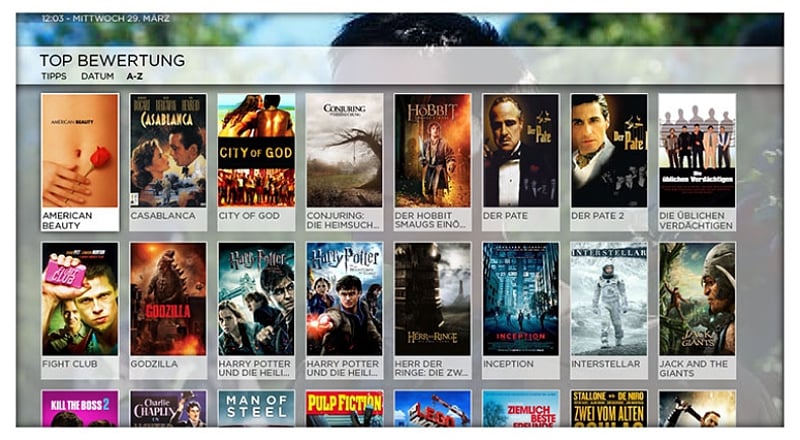 Giga TV - Vodafone videotéka a práce s ní