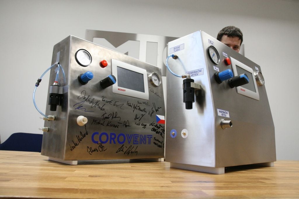 CoroVent (prototyp vs. finální verze)