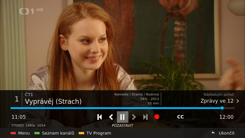 SledováníTV pro televizory Toshiba, Hitachi, JVC, Panasonic ad.