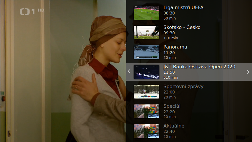 SledováníTV pro televizory Toshiba, Hitachi, JVC, Panasonic ad.
