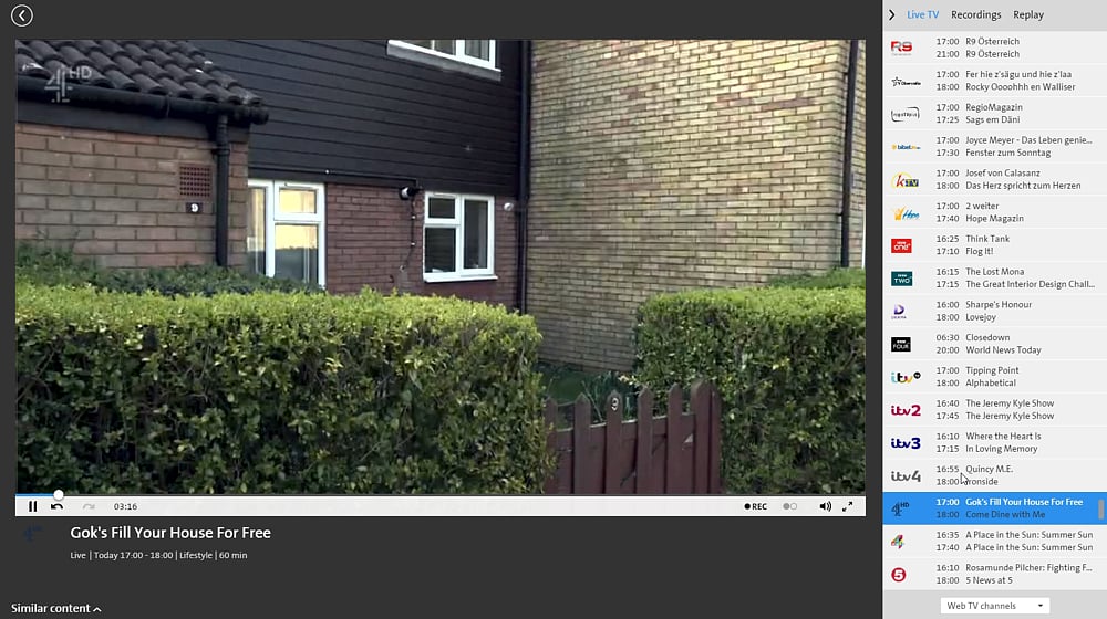 Swisscom TV Air - britské programy