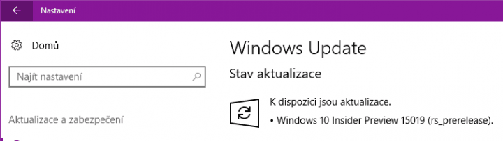 Windows 10 Insider Preview build 15019