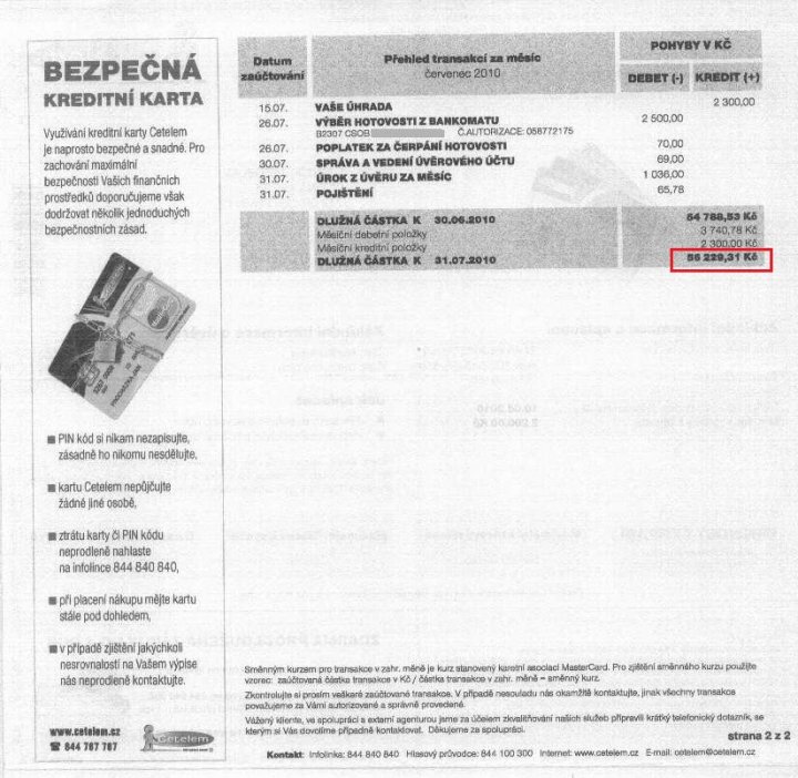 Cetelem kreditka