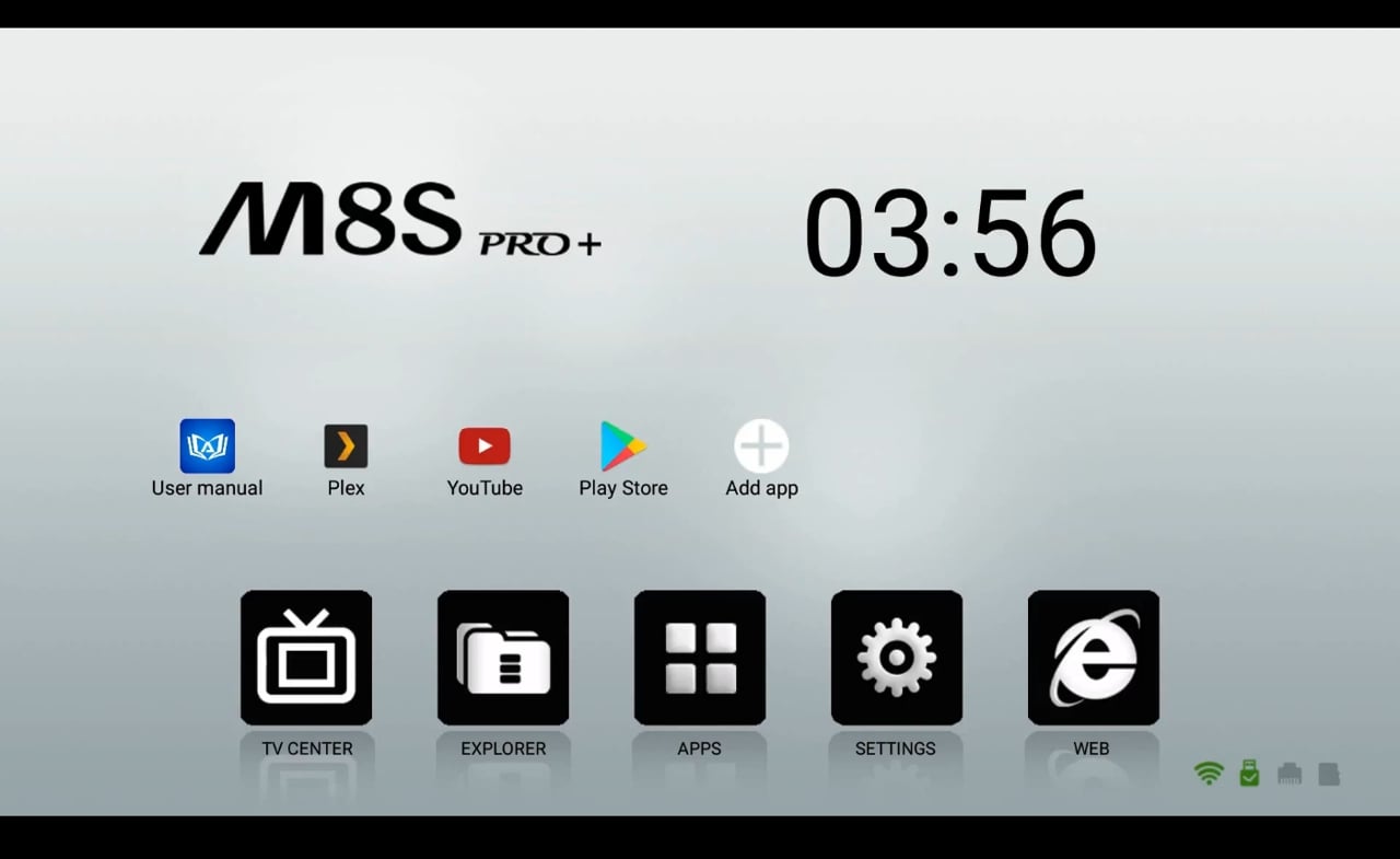 Mecool uživatelské prostředí a menu aplikací