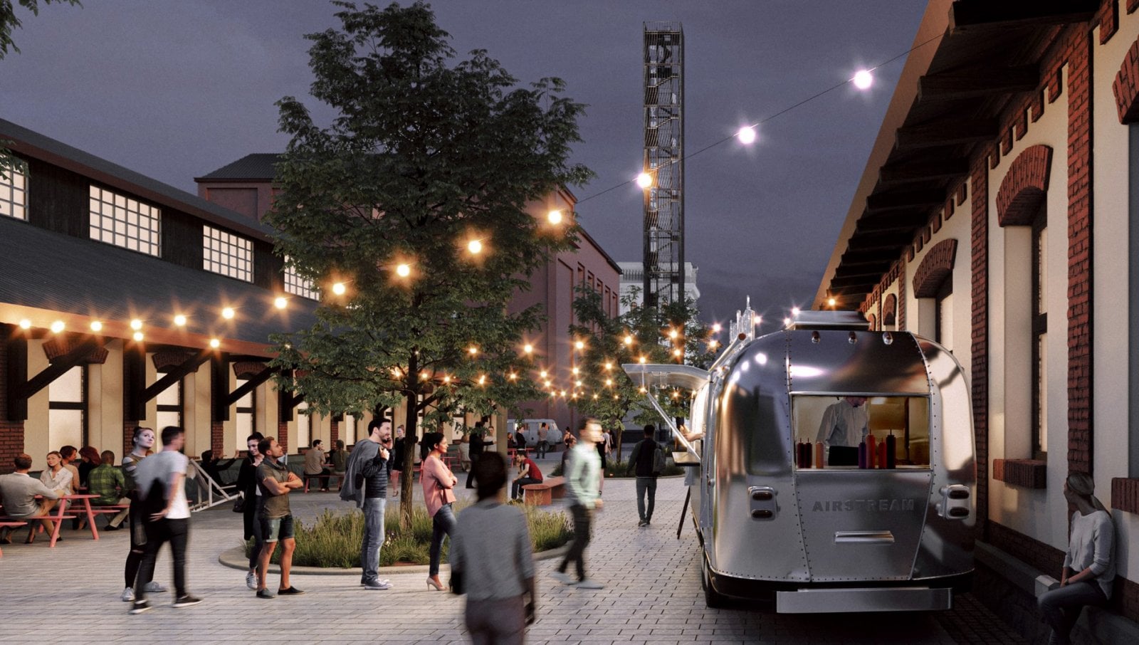 Vizualizace Holešovické tržnice po rekonstrukci