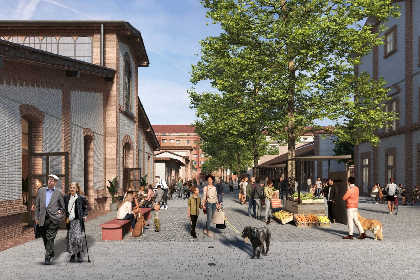 Vizualizace Holešovické tržnice po rekonstrukci