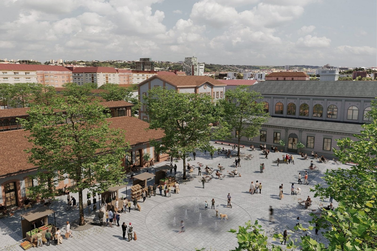 Vizualizace Holešovické tržnice po rekonstrukci