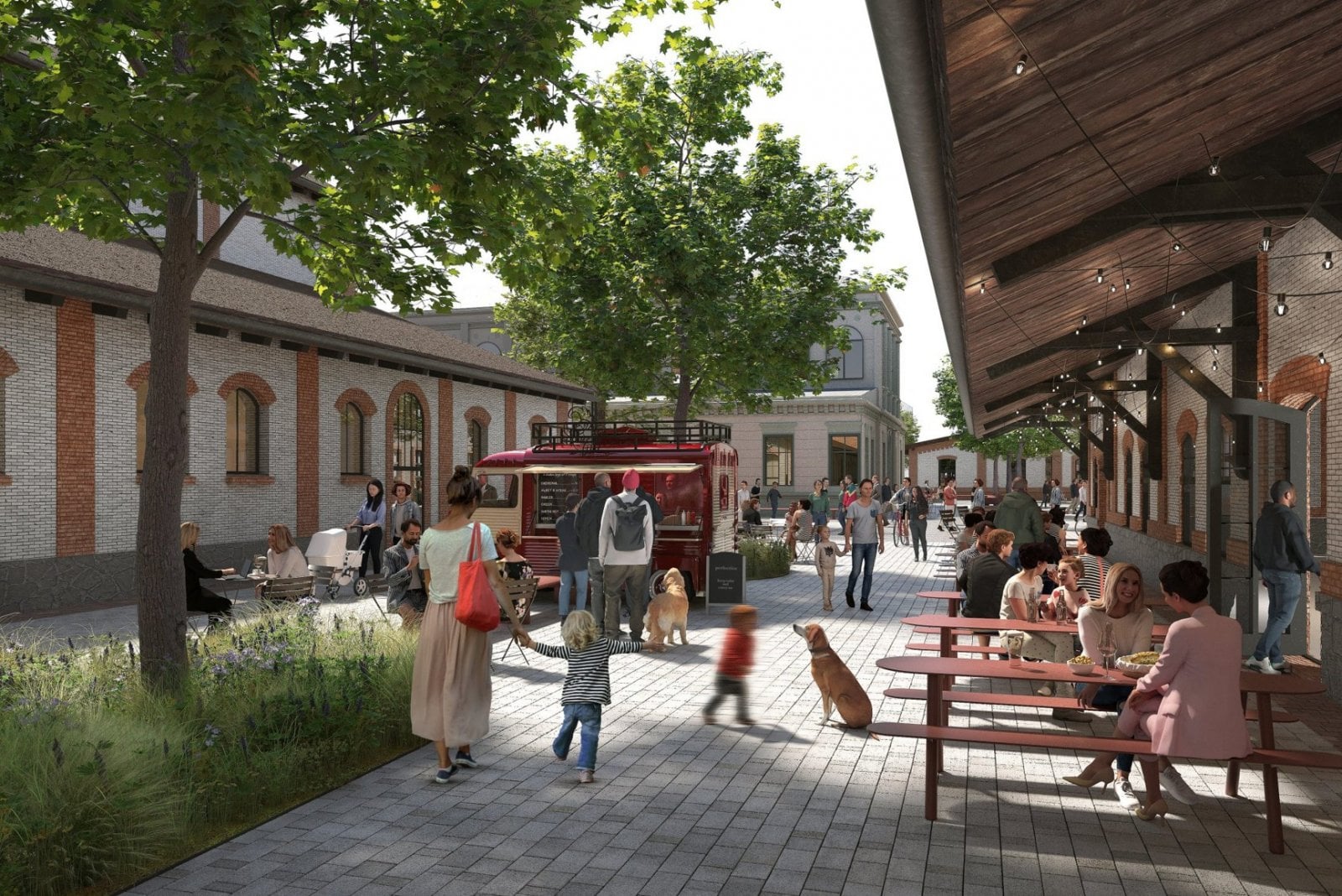 Vizualizace Holešovické tržnice po rekonstrukci