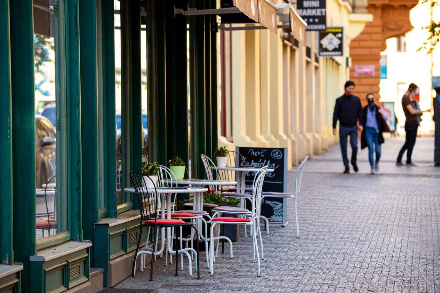 Znovuotevřené zahrádky restaurací