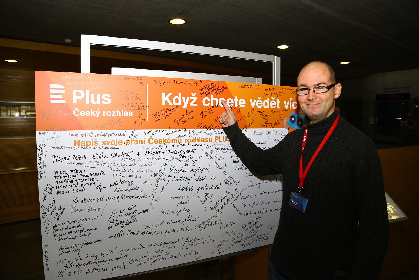 Český rozhlas slavnostně spustil vysílání "Pluska" v pásmu VKV