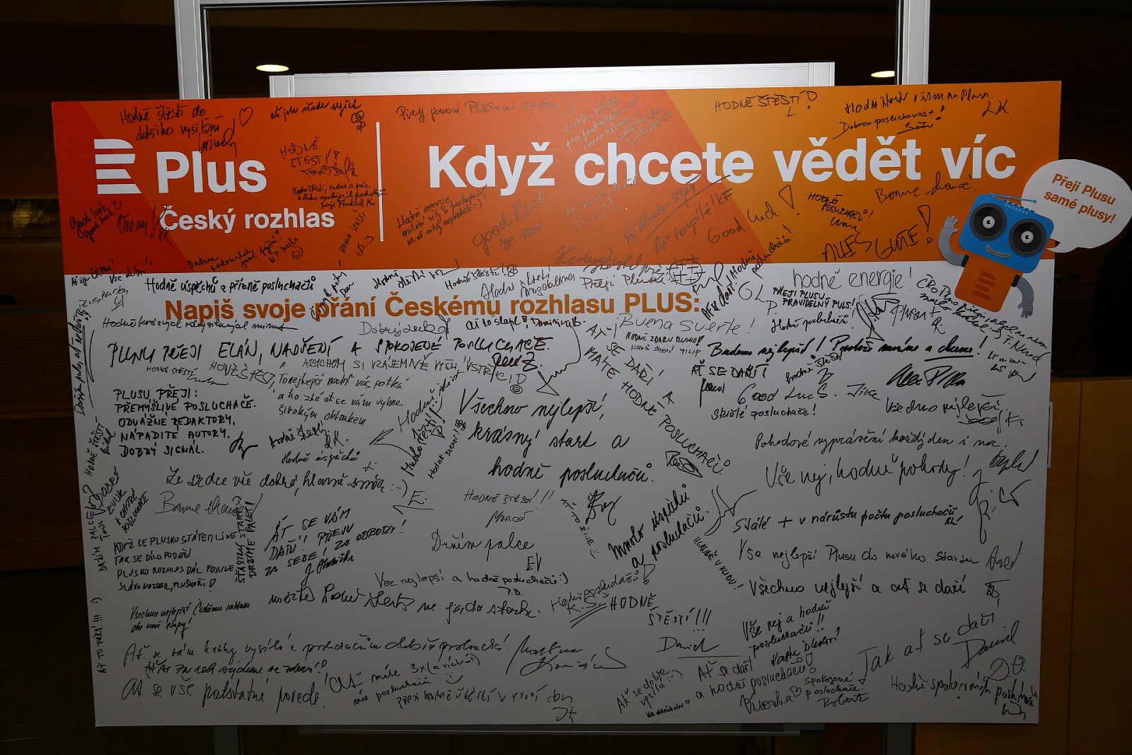 Český rozhlas slavnostně spustil vysílání "Pluska" v pásmu VKV