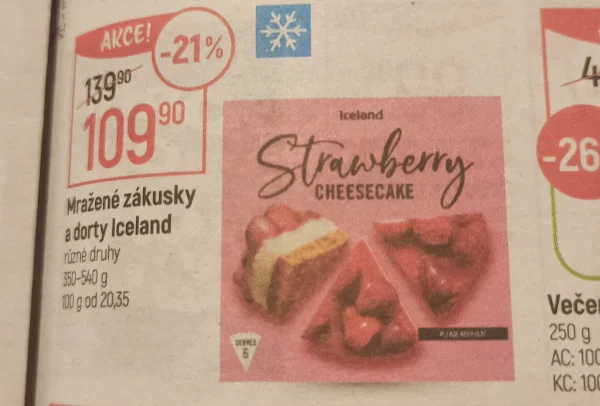 Produkty značky Iceland jsou i v letákové akci řetězce Globusu