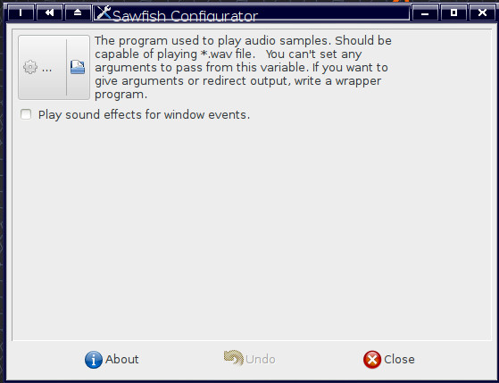 Nastavení správce oken Sawfish