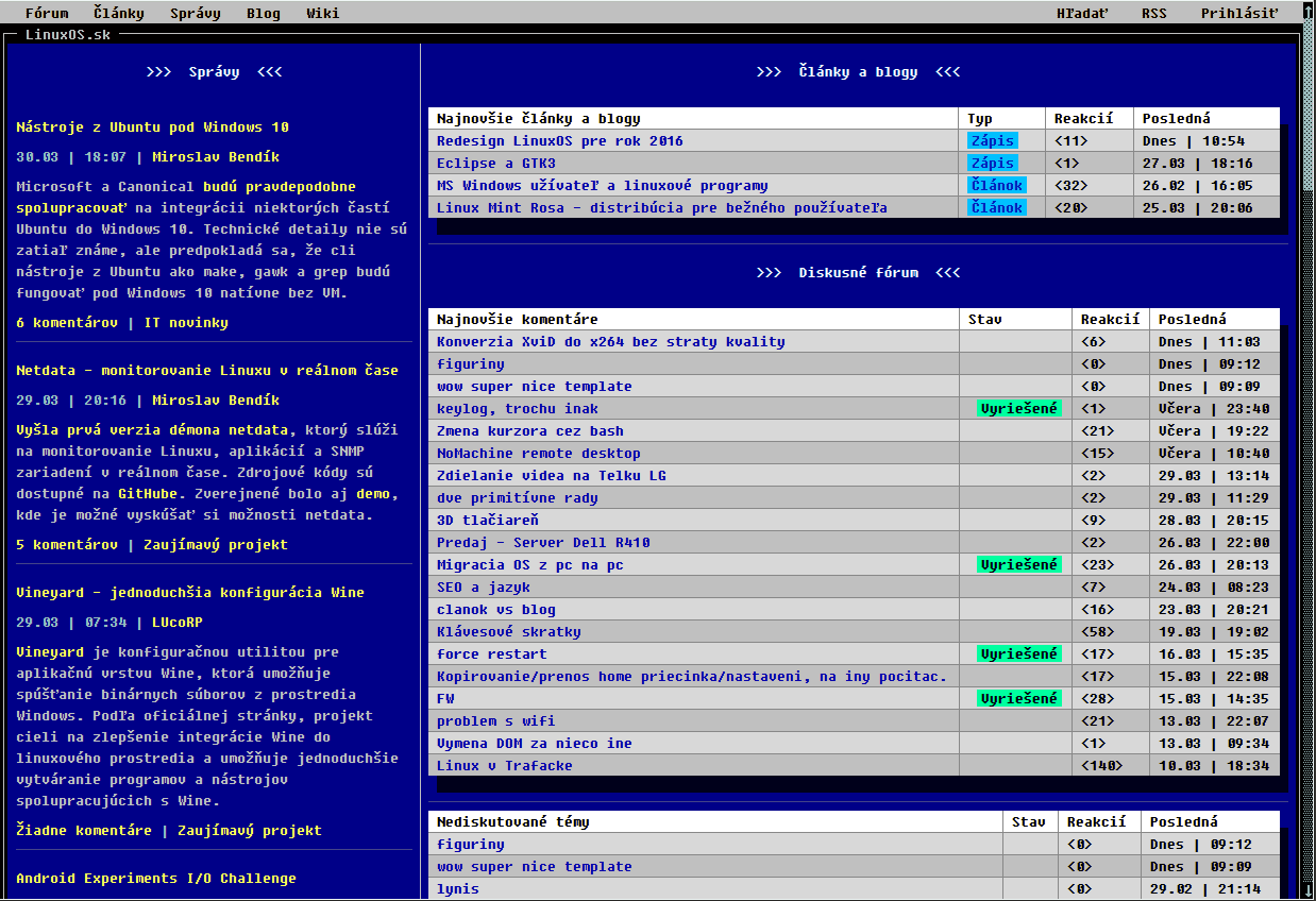 Server <a href="https://linuxos.sk/">LinuxOS.sk</a> přechází na ultramoderní design. Takové omalovánky vážně nechceme!