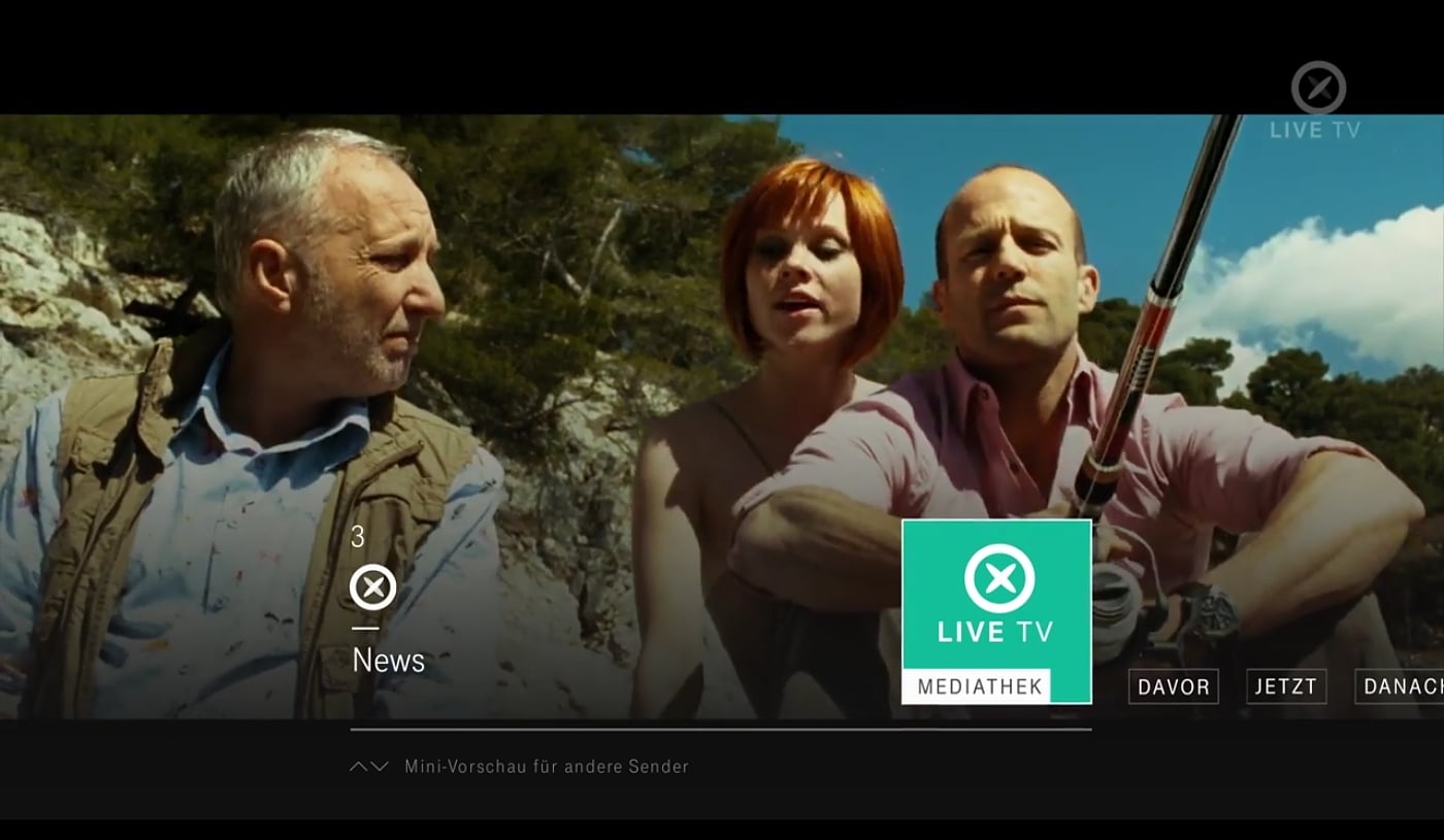 EntertainTV - Programový průvodce (EPG) a mini-průvodce