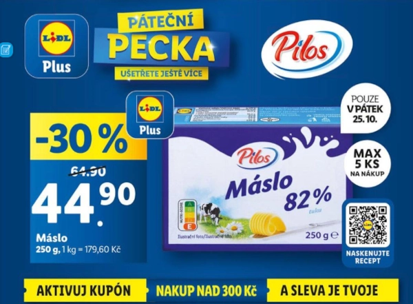 Akce platná od s Lidl Plus 24. 10. - 27. 10. 2024