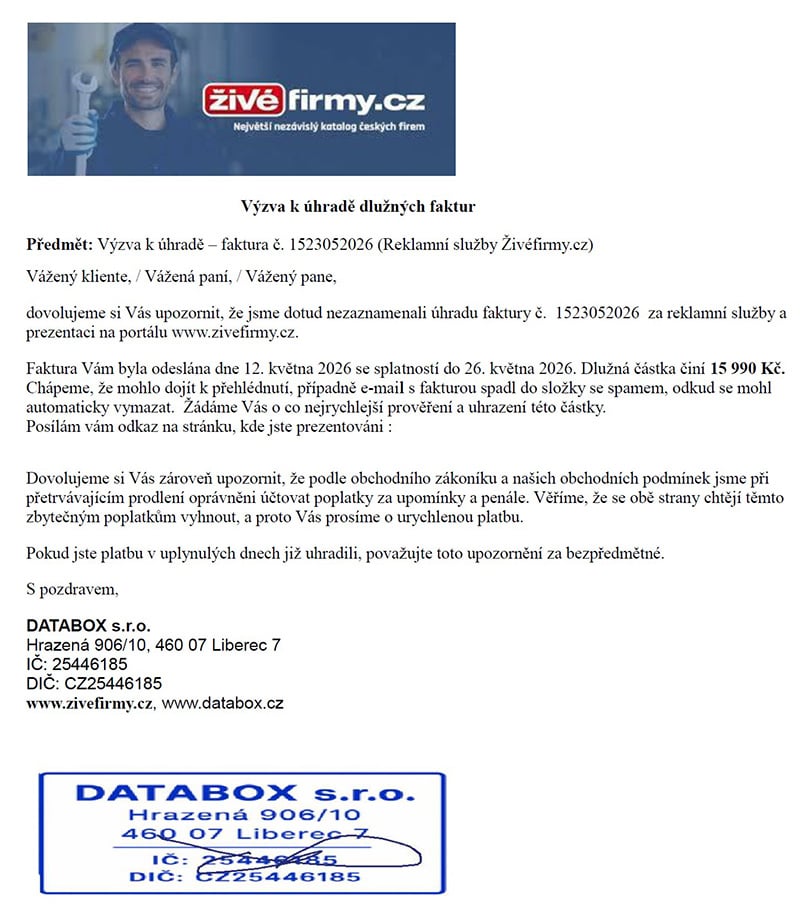 Podvodný email