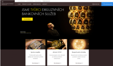 Nový web pro klienty privátního bankovnictví.