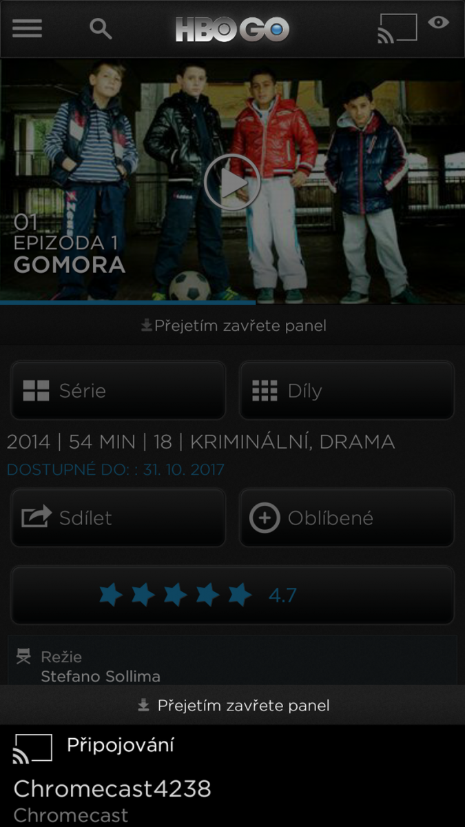 HBO Go (mobil) - provoz