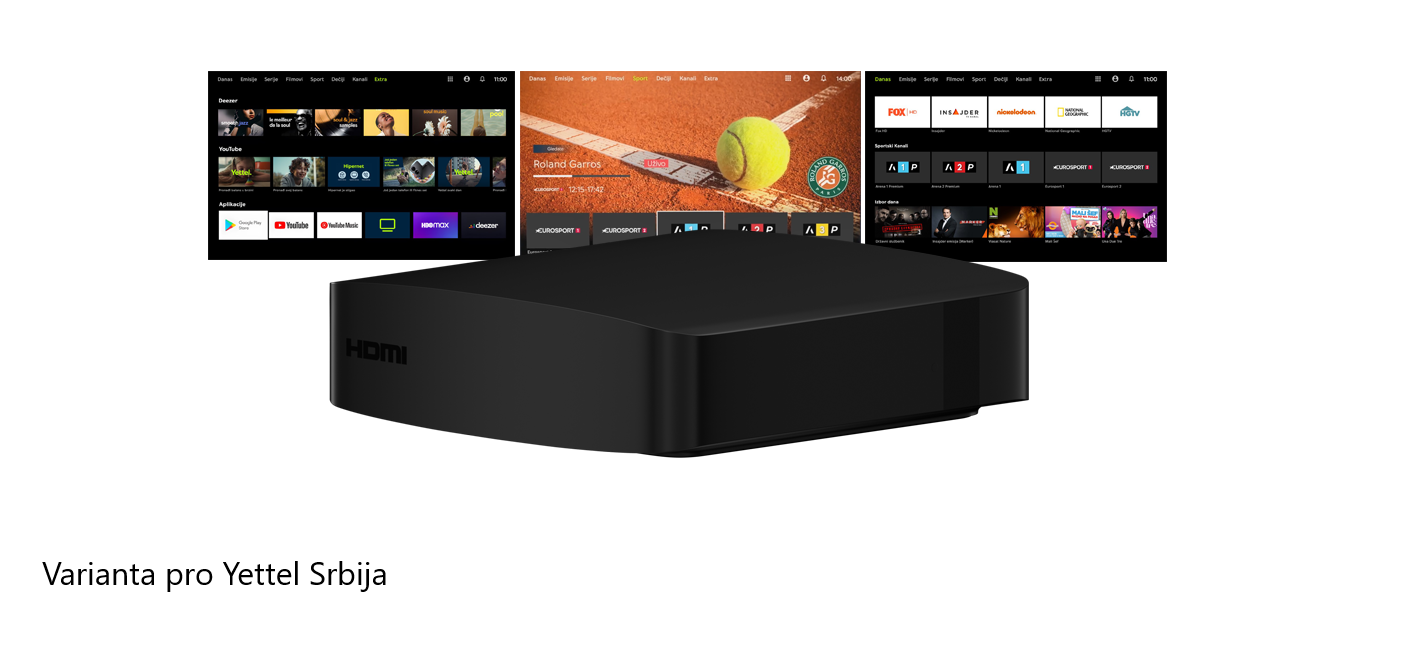 Přístroje ZTE pro televizní platformu CETIN