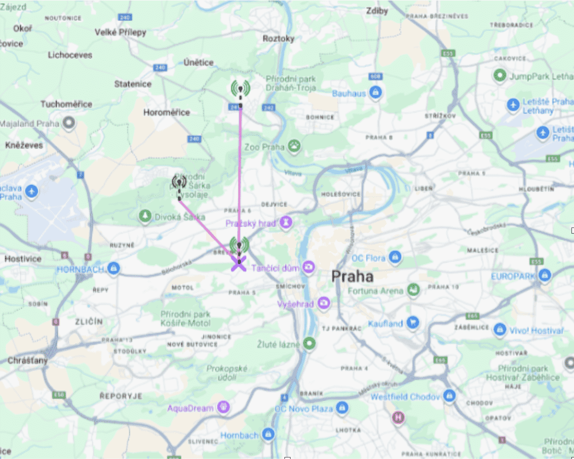 Testovací lokalita VanCo pro 26 GHz